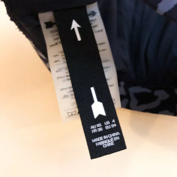 The Upside Purple Leopard Graphic Logo Athletic Athleisure Supportive Sports Bra - Picture 6 of 8